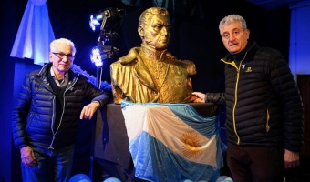 PALLAROLS PRESENT UN BUSTO INDITO DEL GENERAL SAN MARTN EN VILLA GESELL